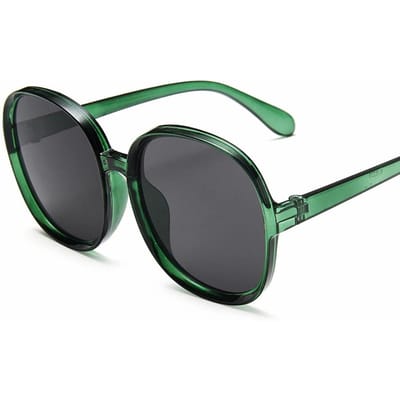Lunettes de soleil rondes tendance style hip-hop vintage, verres noirs de luxe pour hommes et femmes, UV400, vente en gros black