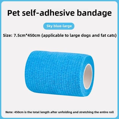 Puppy Hond Sokken Wegwerpbare Bandages Naar Buiten Anti-vuil Leggings Huisdier Voetwikkels Middelgrote en Grote Hond Beenbeschermers Voetbedekkingen bandage blue