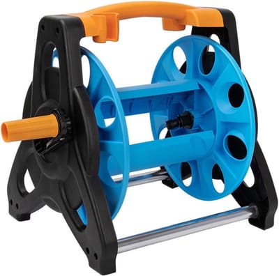 Tuinslanghaspel - Waterhaspel - Tuin water geven - Stabiel driehoekig ontwerp - 35m slang - Blauw