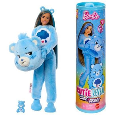 Barbie Cutie Reveal x Care Bears - Grumpy Beer blauw Speelpoppen