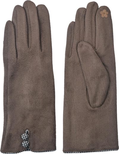 Juleeze Handschoenen Winter 8x24 cm Bruin Polyester