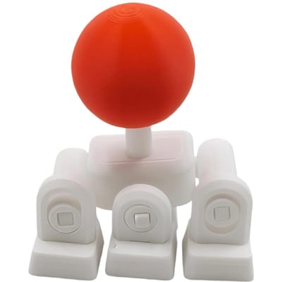 3D Geprinte Keyboard Joysticks Mechanisch Keyboard Game Joystick Met WASD Beweging Voor Arcade Games Speciale Keyboard Grip red