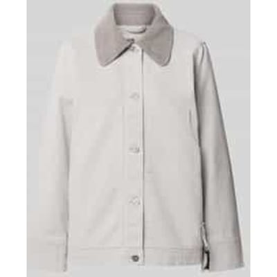 Regular fit jack met platte kraag