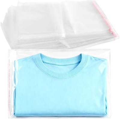 200 Stuks Duidelijke Cellofaan Tassen 32x50cm - Multifunctionele Zelfsluitende Tassen voor Kleding, Voedsel en Make-up Verpakking