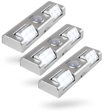 3x LED Lichtbalk met Bewegingsmelder - Draadloze Kastverlichting voor Trap, Kast en Meer