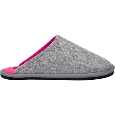 Loewenweiss Lowenweiss hygge bicolor pantoffels handgemaakte wolvilt sloffen / roze
