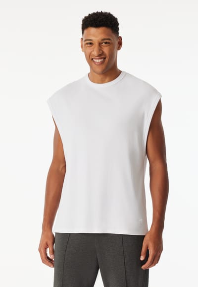 Shirt mouwen dubbelrib wit - SCHIESSER 150 Years 54