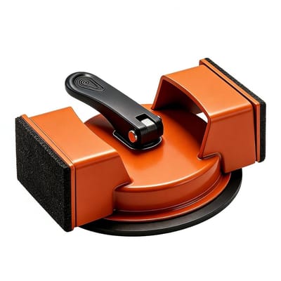 Zuignap voor vloer - Vloerbevestiging reparatie - Vloeren leggen - Anti-schade systeem - 15 x 8 x 4 cm - Zwart