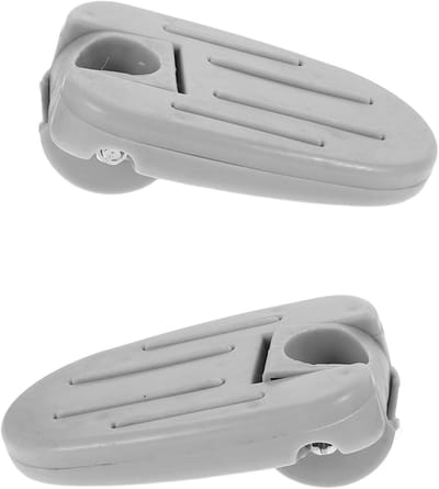 Kinderfietspedalen - Pedalen Kinderdriewieler - Veilig Fietsen - Ergonomische Voetensteun - 9.20X6.20X3.20CM - Grijs