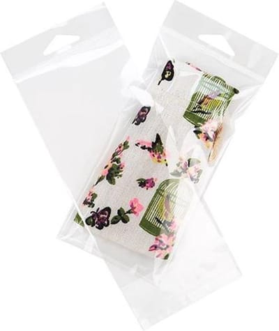 Headerbags 8,6x17,1cm Hersluitbaar en Kristalhelder (100 stuks)
