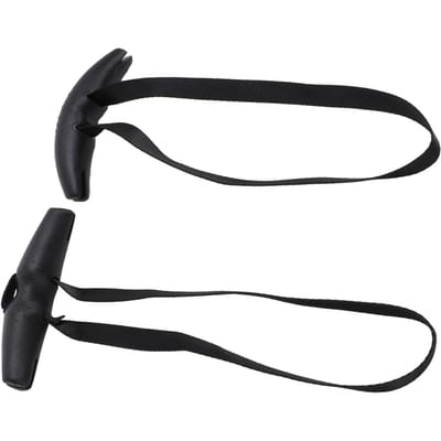 2 STUKS Optrekhandvatten Silicone Nylon Hoornvormige Gym Oefenhandvatten Pulldown Hulpstukken voor