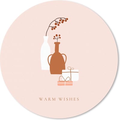 Muismat rond 20x20 cm - Mousepad Cadeaus - Vazen - Quote - Ronde muismatten - Kerst - Cadeau - Kerstcadeau voor mannen en voor vrouwen