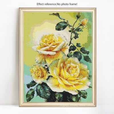 Diamant Mozaïek Lay-out Plant Huisdecoratie Diamant Schilderij Volledige Ronde Aankomst Kruissteek Foto 20X30 beige
