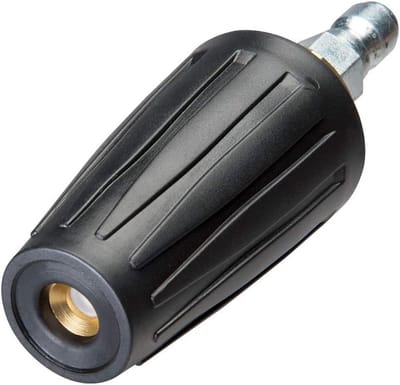 Dailygoods- Turbospuitmond 2.5 GPM - Hogedrukreiniger - Rotatie spuitmond - Schrobkracht - Roestvrij staal - Schokbestendig - Hogedrukspuit