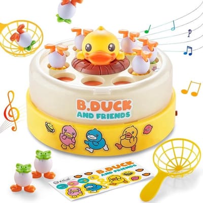 2in1 visspel met eendjes - met vislijnen en netjes - educatief kinderspel - bouncing ducks