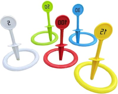 Ringwerpspel Kinderset - Zitzakken Spel - Buitenactiviteit Spel - Bevordert Vaardigheden - 24 x 5 cm - Meerdere Kleuren