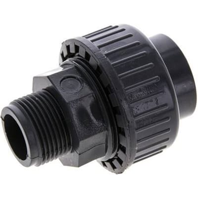 PVC Rechte Lijmmof 25mm x Buitendraad R 3/4'' EPDM