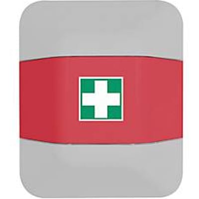 Verbanddoos-opzetstuk, voor brandblusserkast help, B 434 x D 225 x H 196 mm, rood