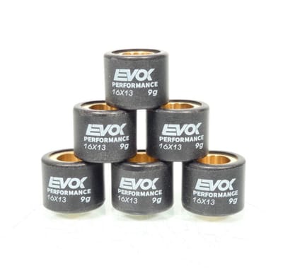Galet rouleau de variateur EVOK pour scooter Peugeot 50 Trekker 16x13 9Grs 100480033 Neuf