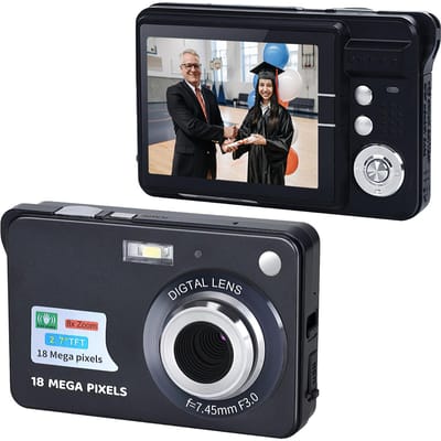 Caméscope vidéo numérique Portable 720P, Photo 18mp, Zoom 8X, Anti-secousse, grand écran TFT de 2.7 pouces noir
