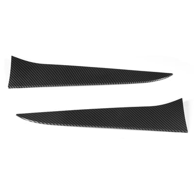 2 stuks Achterruit Zijspoiler Carbon Fiber Stijl Modificatie Vervanging voor X1 E84 2009 2015 black