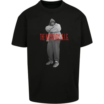 Mister Tee Biggie Smalls - Concrete Oversize Heren T-shirt - L - Zwart