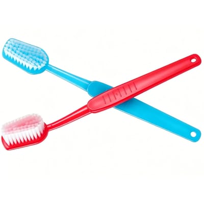 Grande Brosse à Dents Brosse à Dents Géante Accessoire 15,5 Pouces Décoration de Photobooth Surdimensionnée Accessoires de Farce de Fête Performance Scénique blue