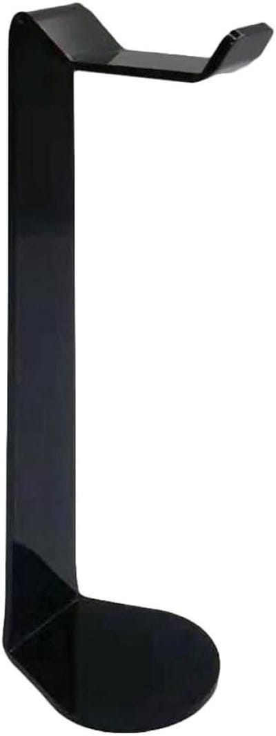 Hoofdtelefoonstandaard - Oordopjeshouder - Bureau Organisatie - Modern Acryl Design - 24.5 cm Hoog - Zwart