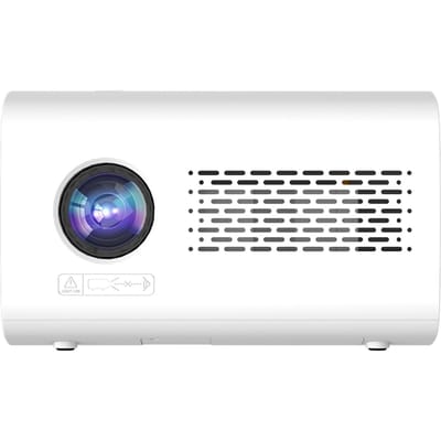 Mini projecteur Android 9.0 720P Home Cinéma avec prise en charge WiFi6 Écran 150 pouces Même technique d'écran UK Plug
