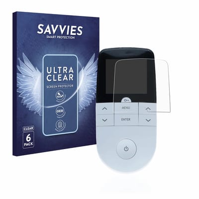 Savvies - Screenprotector voor Beurer EM 49 Digital TENS/EMS - Folie Beschermfolie transparant 6 Stuks