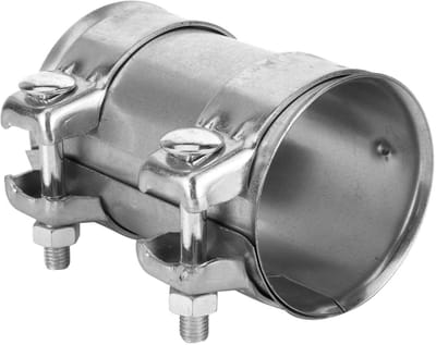Allecto - Uitlaatklem buisverbinder - 3-in-76 mm - Betrouwbaar en duurzaam - Zilver - Uitlaatpijpverbinder - Ideaal voor geluidsdemper en katalysat...