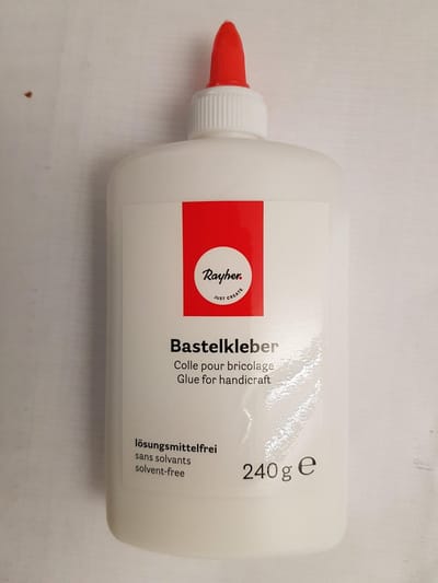 Rayher Hobby knutsel lijm - flacon van 240 gram - witte lijm - geschikt voor alles