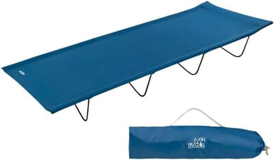 Veldbed - Campingbed - Ontspannen Buiten - Lichtgewicht Ontwerp - 180x60cm - Blauw