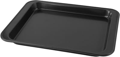 Rechthoekige Mini-Bakplaat 24 × 18 × 2 cm van Koolstofstaal met Antiaanbaklaag voor Koken en Bakken, Hittebestendig en Gemakkelijk te Reinigen Bakvorm