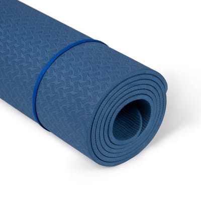 Rubbermagazijn - Yogamat - Blauw - 183x61cm - Fitnessmat - Dikte 6mm