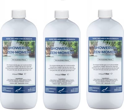 Douchegel Zen Moment 1 liter - set van 3 stuks - Showergel