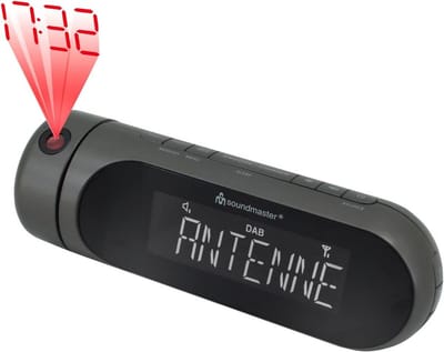 Wekkerradio met DAB+ FM radio en 180° Projectieklok voor op het Nachtkastje
