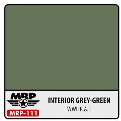 Mr. Paint MRP-111 - WWII RAF - Interior GreyGreen – 30 ml verf voor Airbrush & Detailwerk