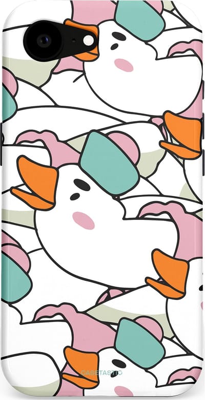Casetastic Hoesje Geschikt voor Apple iPhone 16e Magsafe - Stijlvolle Beschermende Duo-layer Case - Gansmatroos