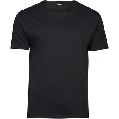 Tee Jays - MenÂ´s Raw-Edge Tee - Black maat S