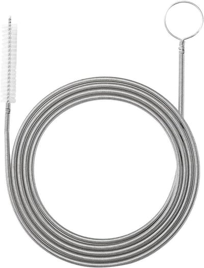 Afvoerborstel Flexibel - Pijpreiniger Slang - Leidingen Reinigen - Buigbaar 155 cm - 60 Inch - Wit