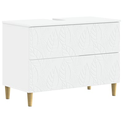 vidaXL - Wastafel - kabinet - voor - de - badkamer - DELFT - Wit - 82 - x - 41 - x - 59 - cm