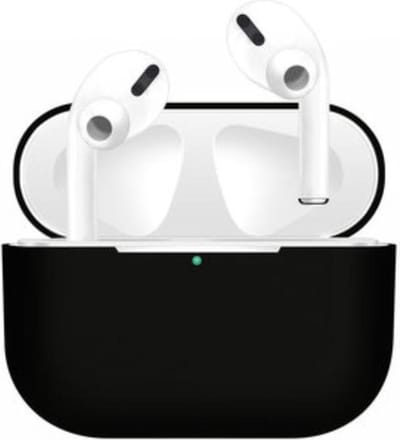 Apple AirPods Pro - Siliconen Case Cover - Hoesje voor AirPods - Geschikt voor AirPods Pro - Eendelig - Kleur Zwart