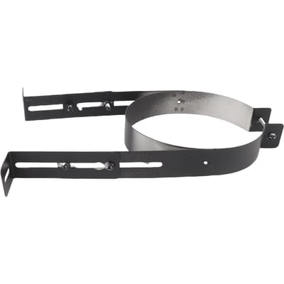 Support de tuyau de cheminée Acier inoxydable Réglable Support de tuyau de cheminée Collier de serrage pour conduit de fumée Fixation de tuyau de cheminée gray