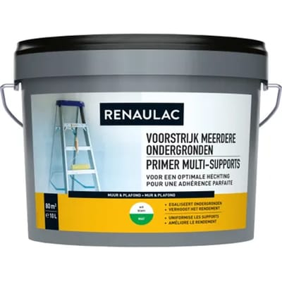 Renaulac Primer - Muur En Plafond Binnen - Wit - 10l
