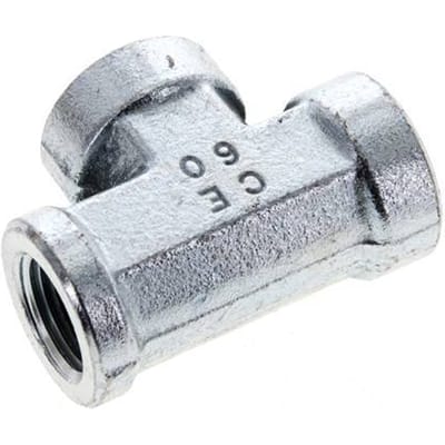T-koppeling 1/2" NPT Binnendraad Staal Hoge druk 210 bar (2950.5psi)