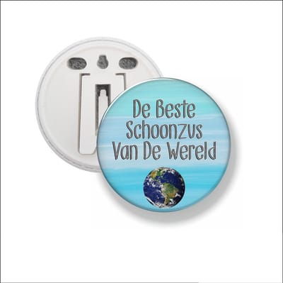 Button Met Clip 58 MM - De Beste Schoonzus Van De Wereld