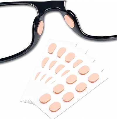 Brillenneuspads 32 Paar Licht Kaki – Zelfklevende Schuimrubberen Neuspads voor Brillen – Antislip Neuskussentjes Druppelvormig 20 x 8 mm – Comfort voor Zonnebrillen, Leesbrillen & Sportbrillen