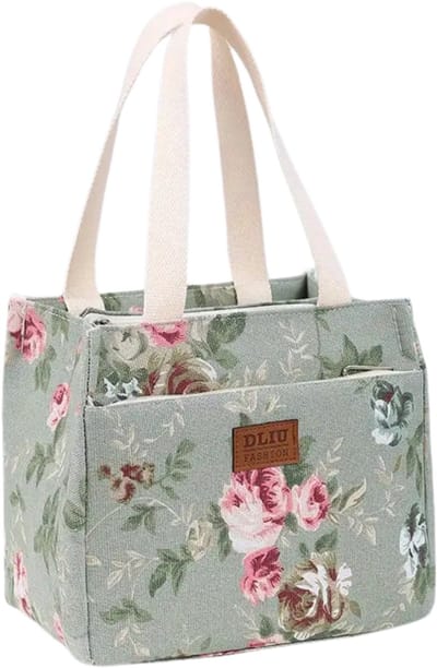 Nivard Koeltas - Koelbox - Koelelementen - Coolbox - Auto - Lunchtas - Strand - Groene Bloemen