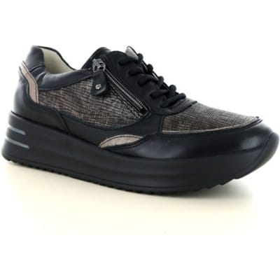 Waldlaufer - 755004-H-Arianna - Lage sneakersDames sneakers - Kleur: Zwart - Maat: 38